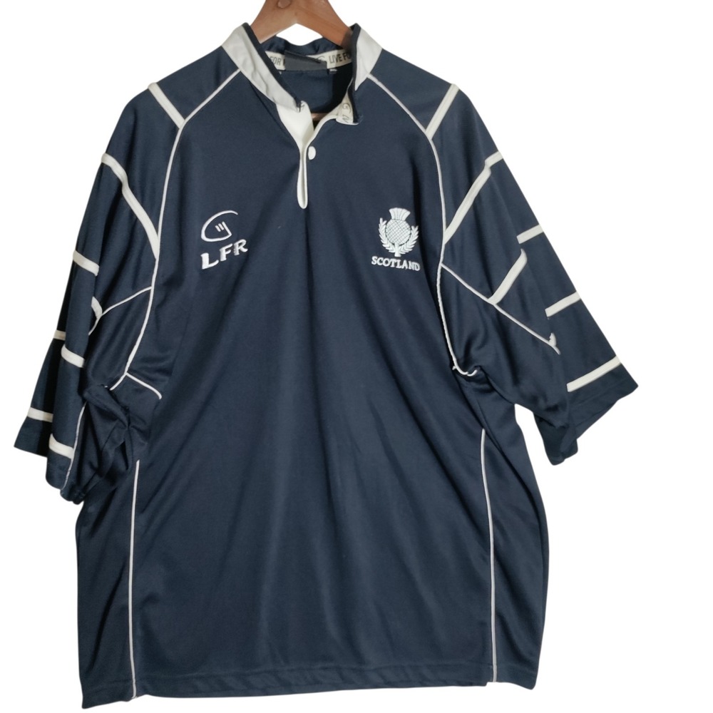 Scotland Rugby Jersey Mens Navy Blue National Team Live For Rugby 3XL
